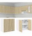 vidaXL Hanging Cabinet Sonoma Oak 60x31x60 cm Engineered Wood