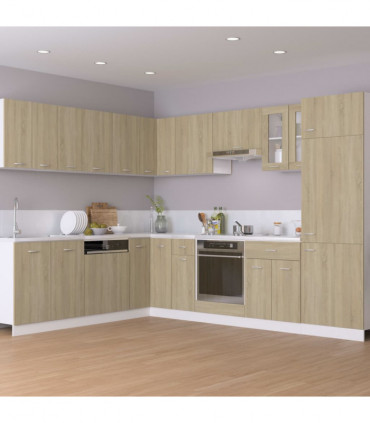 vidaXL Hanging Cabinets 2 pcs Sonoma Oak 50x31x60 cm Engineered Wood