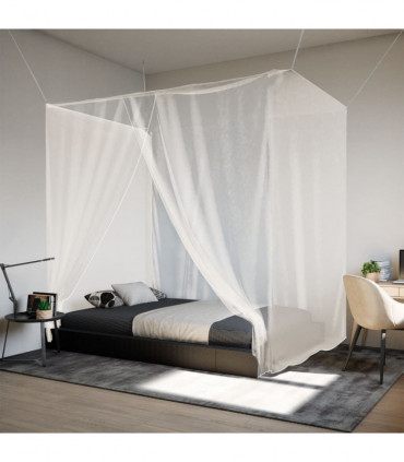 vidaXL Hanging Mosquito Net 156 Mesh White 220x100x150 cm