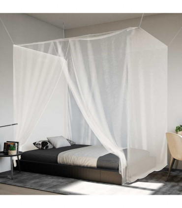 vidaXL Hanging Mosquito Net 156 Mesh White 220x150x180 cm