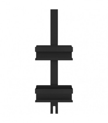 vidaXL Hanging Shower Caddy Matt Black Brushed 304 Stainless Steel