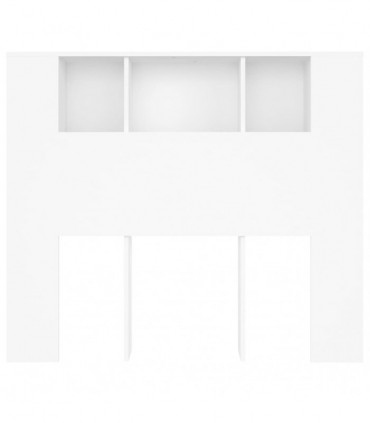 vidaXL Headboard Cabinet White 120x18.5x102.5 cm