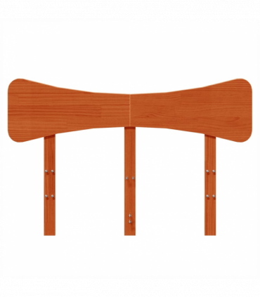 vidaXL Headboard Wax Brown 120 cm Solid Wood Pine