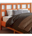 vidaXL Headboard Wax Brown 135 cm Solid Wood Pine