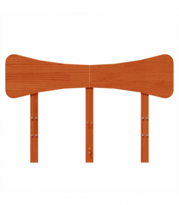 vidaXL Headboard Wax Brown 135 cm Solid Wood Pine