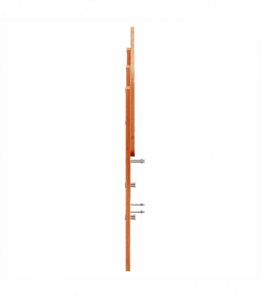 vidaXL Headboard Wax Brown 140 cm Solid Wood Pine