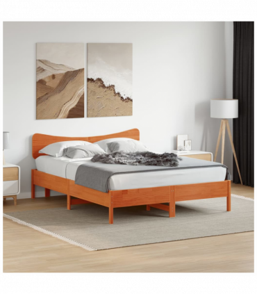 vidaXL Headboard Wax Brown 150 cm Solid Wood Pine