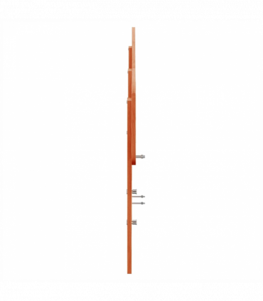 vidaXL Headboard Wax Brown 180 cm Solid Wood Pine