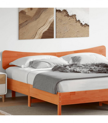 vidaXL Headboard Wax Brown 200 cm Solid Wood Pine