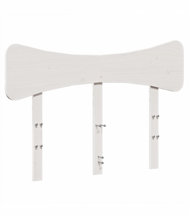 vidaXL Headboard White 120 cm Solid Wood Pine