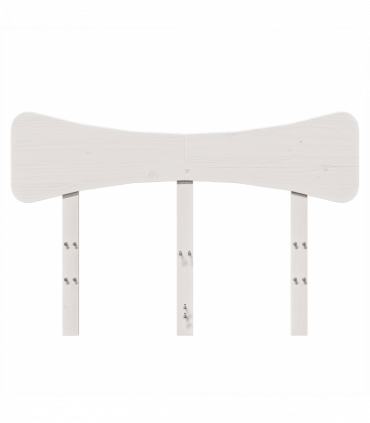 vidaXL Headboard White 120 cm Solid Wood Pine
