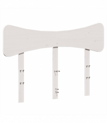 vidaXL Headboard White 135 cm Solid Wood Pine