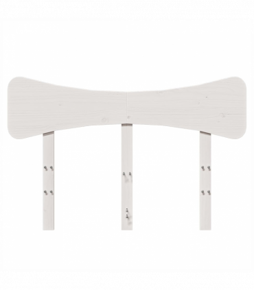 vidaXL Headboard White 135 cm Solid Wood Pine