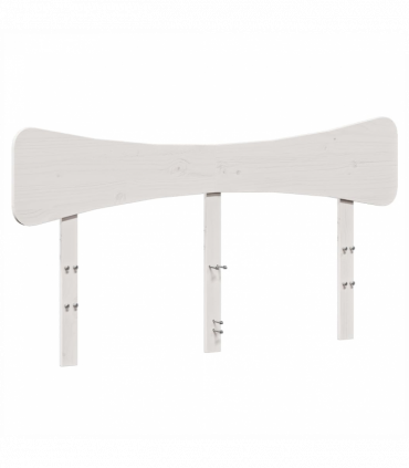 vidaXL Headboard White 150 cm Solid Wood Pine