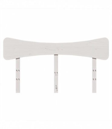 vidaXL Headboard White 150 cm Solid Wood Pine