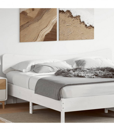 vidaXL Headboard White 200 cm Solid Wood Pine