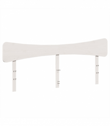 vidaXL Headboard White 200 cm Solid Wood Pine