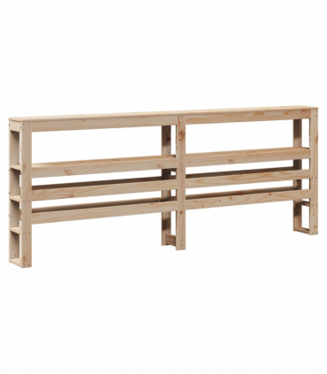vidaXL Headboard with Shelves 180 cm Solid Wood Pine