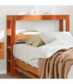 vidaXL Headboard with Shelves Wax Brown 100 cm Solid Wood Pine