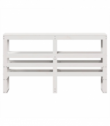 vidaXL Headboard with Shelves White 140 cm Solid Wood Pine