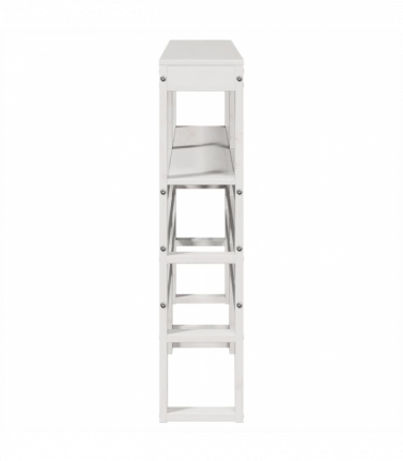 vidaXL Headboard with Shelves White 140 cm Solid Wood Pine