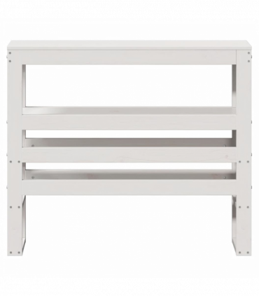 vidaXL Headboard with Shelves White 75 cm Solid Wood Pine