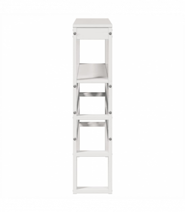 vidaXL Headboard with Shelves White 75 cm Solid Wood Pine