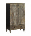 vidaXL Highboard 60x33x110 cm Solid Wood Mango