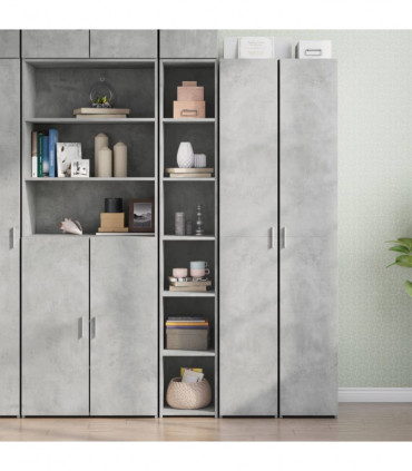 vidaXL Highboard Concrete Grey 30x41x185 cm Engineered Wood