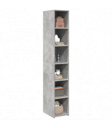 vidaXL Highboard Concrete Grey 30x41x185 cm Engineered Wood