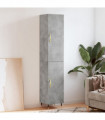 vidaXL Highboard Concrete Grey 34.5x34x180 cm Engineered Wood