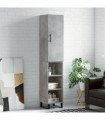 vidaXL Highboard Concrete Grey 34.5x34x180 cm Engineered Wood