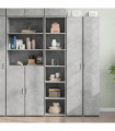 vidaXL Highboard Concrete Grey 40x41x185 cm Engineered Wood