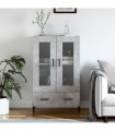 vidaXL Highboard Concrete Grey 69.5x31x115 cm Engineered Wood