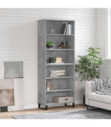 vidaXL Highboard Concrete Grey 69.5x32.5x180 cm Engineered Wood