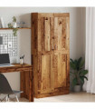 vidaXL Highboard Old Wood 82.5x30.5x185 cm Engineered Wood