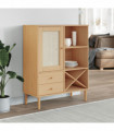 vidaXL Highboard SENJA Rattan Look Brown 90x40x112cm Solid Wood Pine