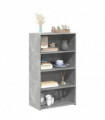 vidaXL Highboard Concrete Grey 70x41x124 cm Engineered Wood