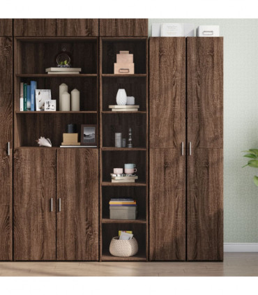 vidaXL Highboard Brown Oak 40x41x185 cm Engineered Wood