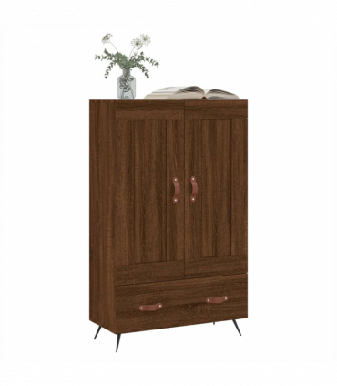 vidaXL Highboard Brown Oak 69.5x31x115 cm Engineered Wood