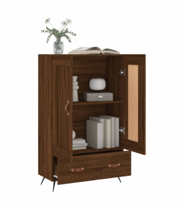 vidaXL Highboard Brown Oak 69.5x31x115 cm Engineered Wood