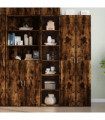 vidaXL Highboard Smoked Oak 40x41x185 cm Engineered Wood
