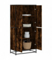 vidaXL Highboard Smoked Oak 68x35x139 cm Engineered Wood