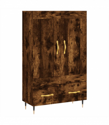 vidaXL Highboard Smoked Oak 69.5x31x115 cm Engineered Wood