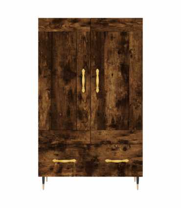 vidaXL Highboard Smoked Oak 69.5x31x115 cm Engineered Wood