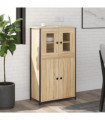 vidaXL Highboard Sonoma Oak 62x32x106.5 cm Engineered Wood