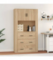 vidaXL Highboard Sonoma Oak Engineered Wood