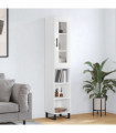 vidaXL Highboard White 34.5x34x180 cm Engineered Wood
