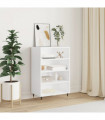 vidaXL Highboard White 57x35x90 cm Engineered Wood