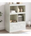 vidaXL Highboard White 67x39x95 cm Steel